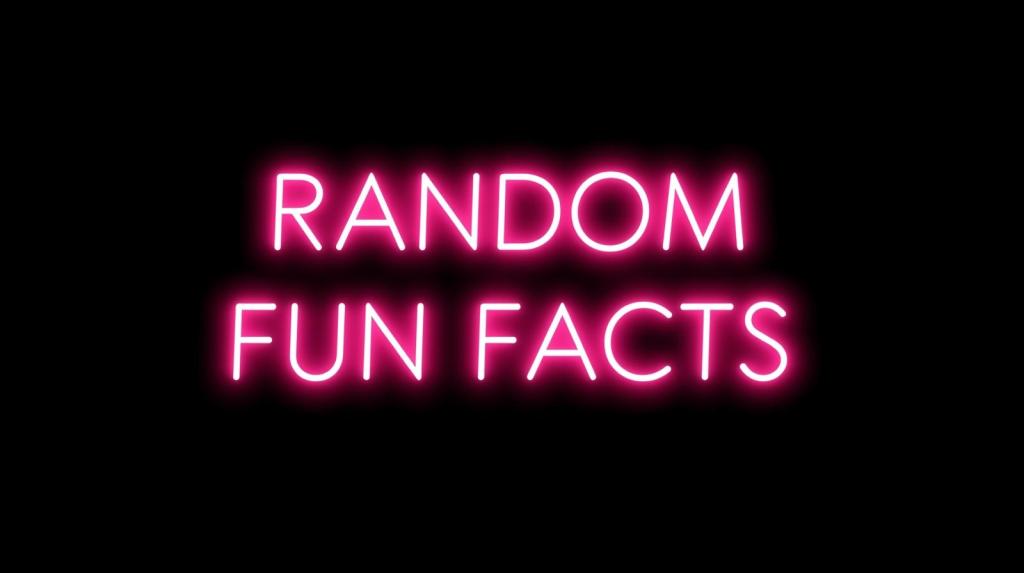 Random Thoughts: Random Fun&nbsp;Facts